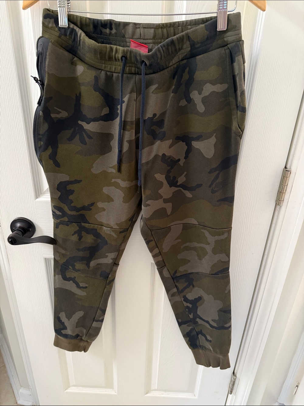 Nike Men’s Camo Sweatpants in Olive Green and Black
